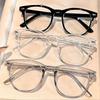 3 Pairs of Round Transparent Plastic Computer Glasses Anti UV Protection Anti Blue Light Gaming Spectacles Unisex