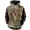 Boar Hunter Men's Hoodie Animal Hunting Camo Tattoo Pullover Harajuku Casual ELK Hunte Sweatshirts 3D Printed Oversized Clothing