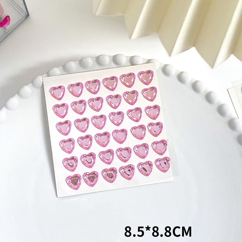 Colored Self-adhesive Rhinestones Sticker Children's Stage Show DIY Face Eye Decoration Acrylic Crystal Diamond Tattoo Sticker