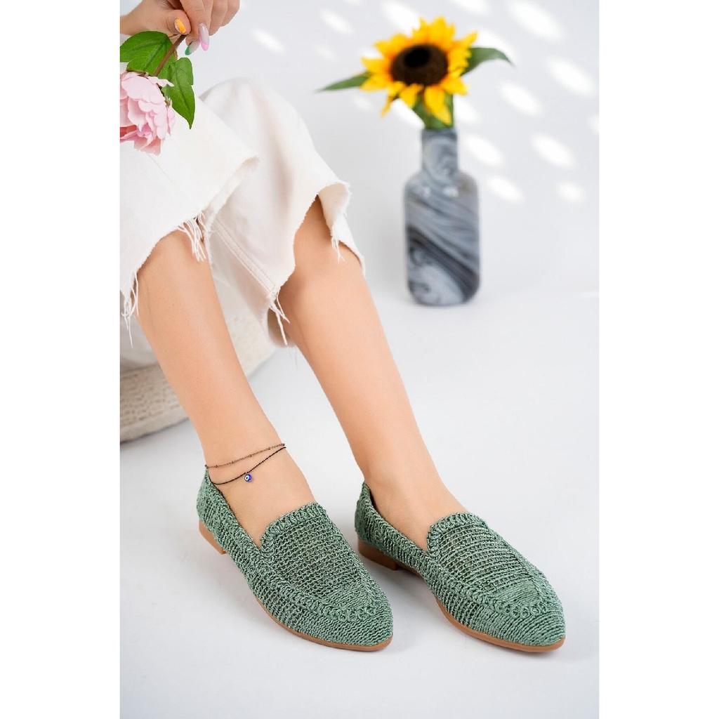 Женские вязаные балетки Женская обувь Повседневная обувь Норка