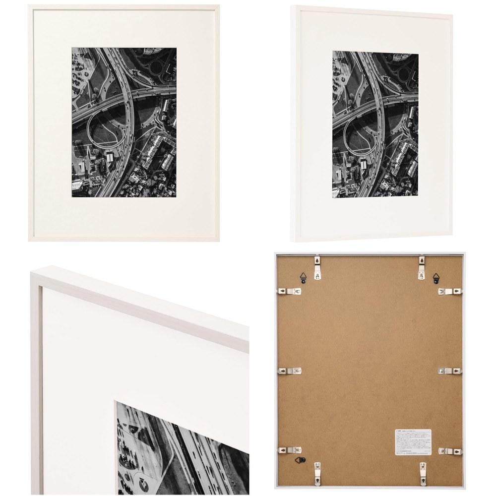 Hakuba ZERO Frame GA-01 2L Photo Frame Black Acrylic Panel Slim Resin Wide Mat FZGA01-2LBK