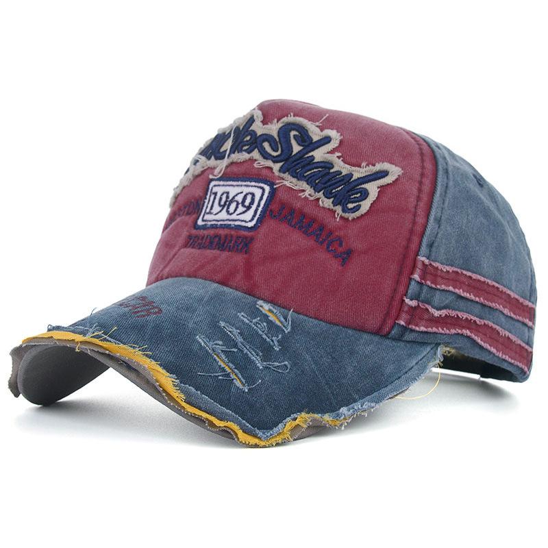 Весенне-летний новый продукт из стираного хлопка с вышитыми буквами бейсболка кепка солнцезащитная шляпа
