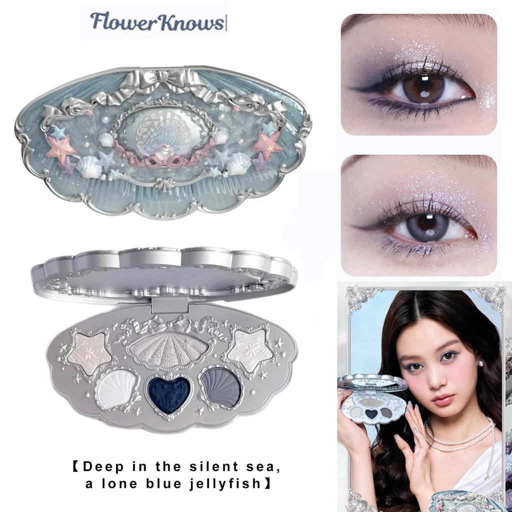 Flower Knows Палетка теней Shell's Jewel Collection, 6 цветов