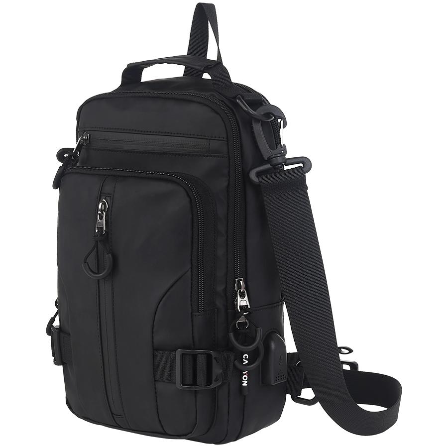 Canyon cb-1 transformer bag with usb-a black