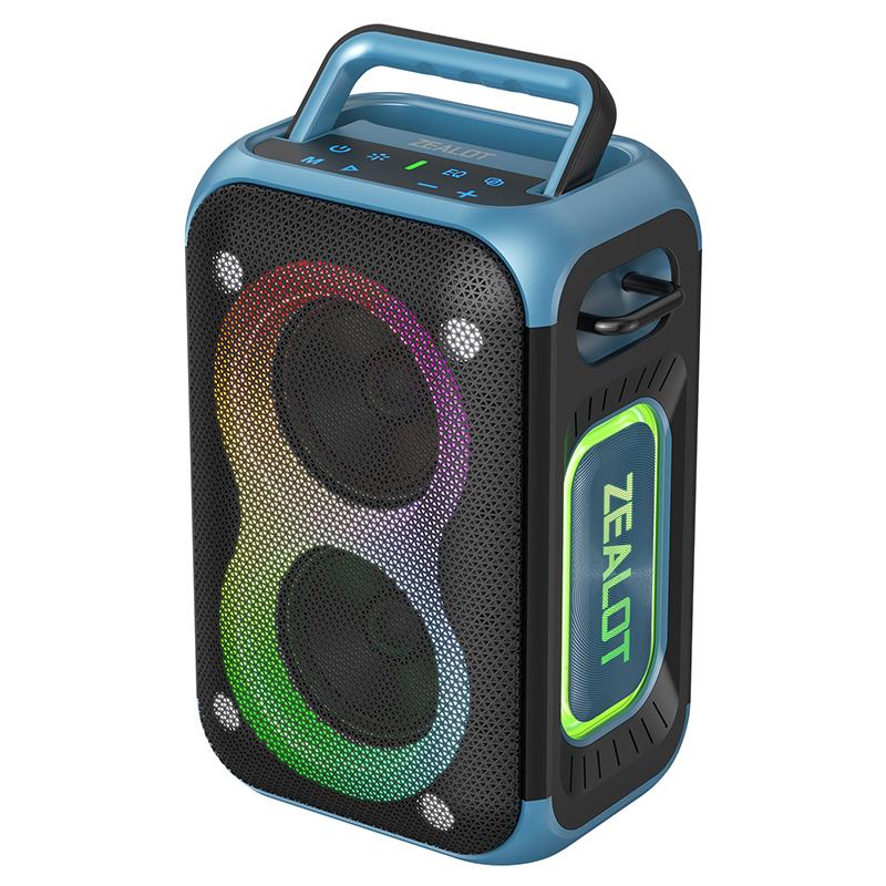 Good Quality High Power 60Watts Speaker Zealot PT02 Wireless Subwoofer Portable Wireless Speaker for Party Outdoor