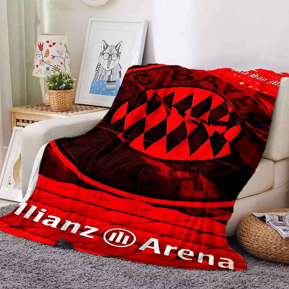 Fc Bayern Munich Team Blankets Flannel Printed Breathable Warm Throw Blanket for Home Office Bedspreads 0708a127