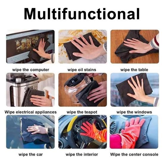 Yousheng 1/3/5 шт. Утолщенная чистящая салфетка из микрофибры, моющаяся, без запаха, устойчивая к пятнам, чистящие тряпки, применение для уборки