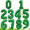 1 шт., 32-дюймовые зеленые цифровые воздушные шары из алюминиевой фольги от 0 до 9, день рождения, годовщина, выпускной, семейная комната, атмосфера, фон, макет, украшение