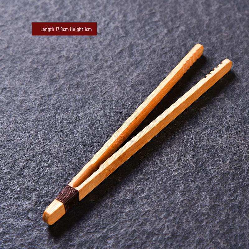 Handcrafted Japanese Bamboo Anti-Scalding Tea Tweezers with Tassels - Non-Slip Kung Fu Tea Set Clips