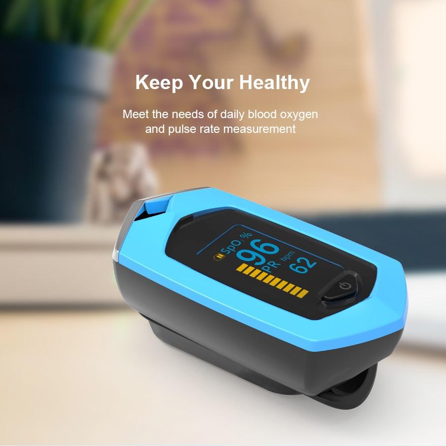 Медицинский перезаряжаемый пальцевый пульсоксиметр, встроенная литиевая батарея, измеритель насыщения крови кислородом, портативный монитор сердечного ритма Spo2