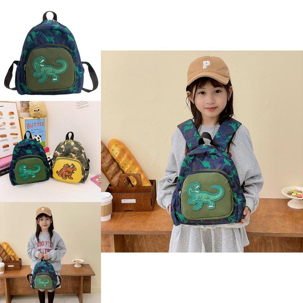 Cute And Colorful Dinosaur Print Backpack For Kids Perfect For Preschool Activities