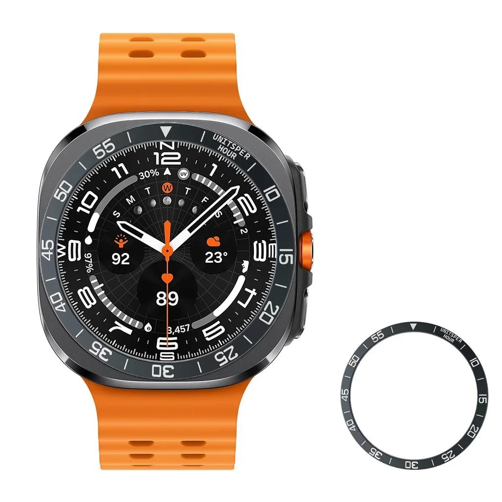 Металлический чехол-безель для Samsung Galaxy Watch 7 Ultra 47 мм, защитный чехол для смарт-часов, стальной каркас, бампер, аксессуары