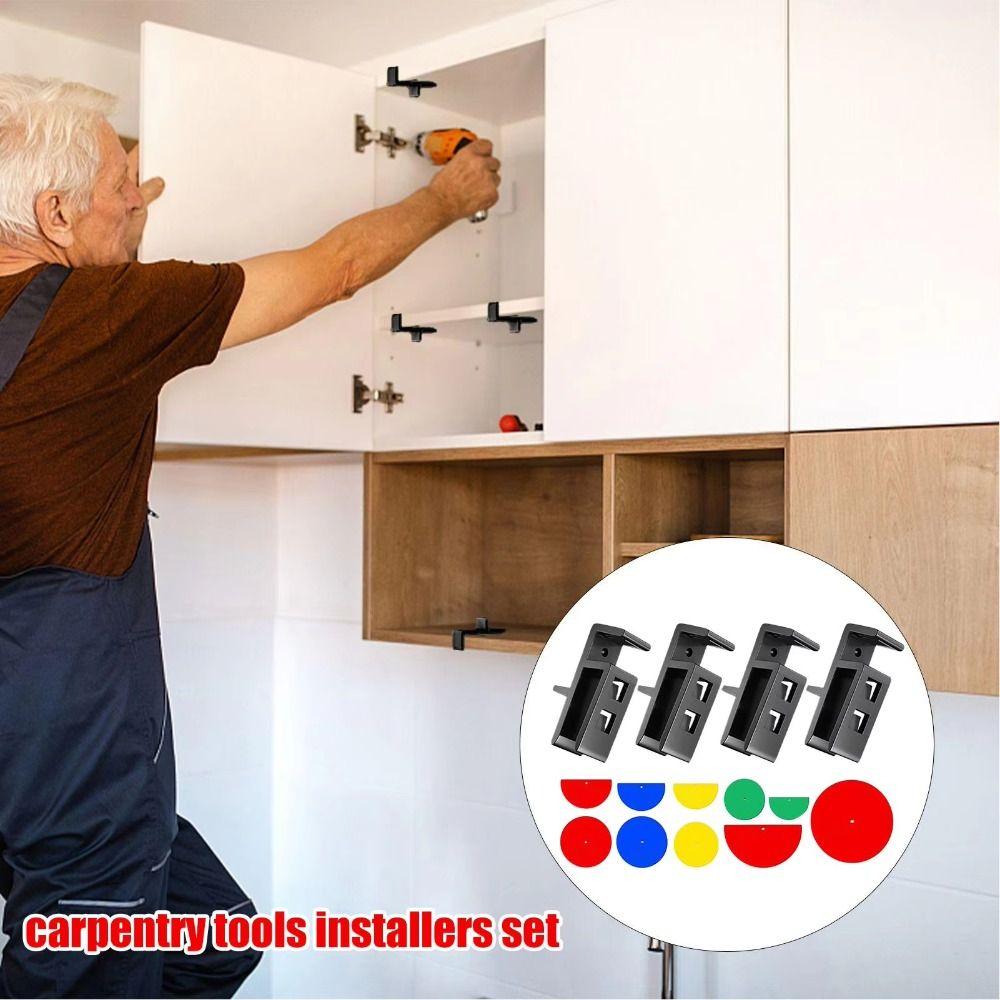 Пластиковый набор шаблонов для закрывания шкафа Синие/Черные шаблоны Зажим для фиксации закрытия Столярные работы