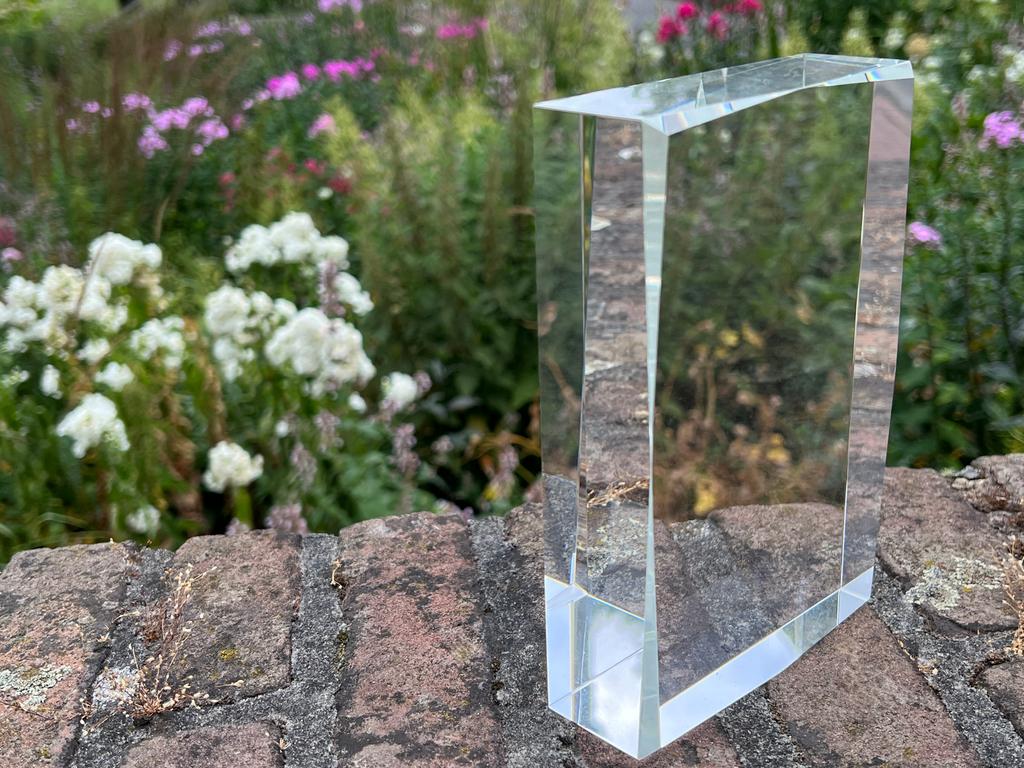 Cavalier King Charles Spaniel - crystal with a picture of a dog, photo in glass, modern exhibition of Art-Dog brand photo