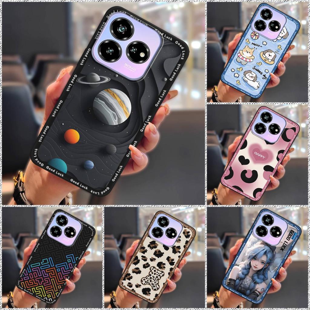 Грязеотталкивающая крышка Чехол для телефона для ZTE Blade V60 Design/Axon 60 Lite Мультяшный защитный Водонепроницаемый Милый Мягкий чехол ТПУ