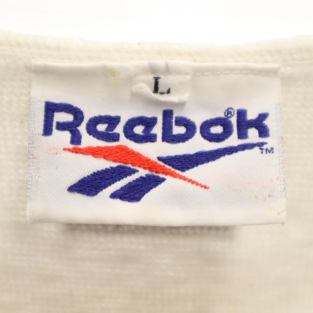 Reebok 90-е Винтажная футболка с рукавами «летучая мышь» L серый Женская Б/У