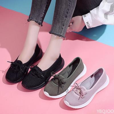 Модные удобные легкие туфли с неглубоким вырезом, противоскользящие, повседневные, для весны и осени, простые дышащие модные женские туфли