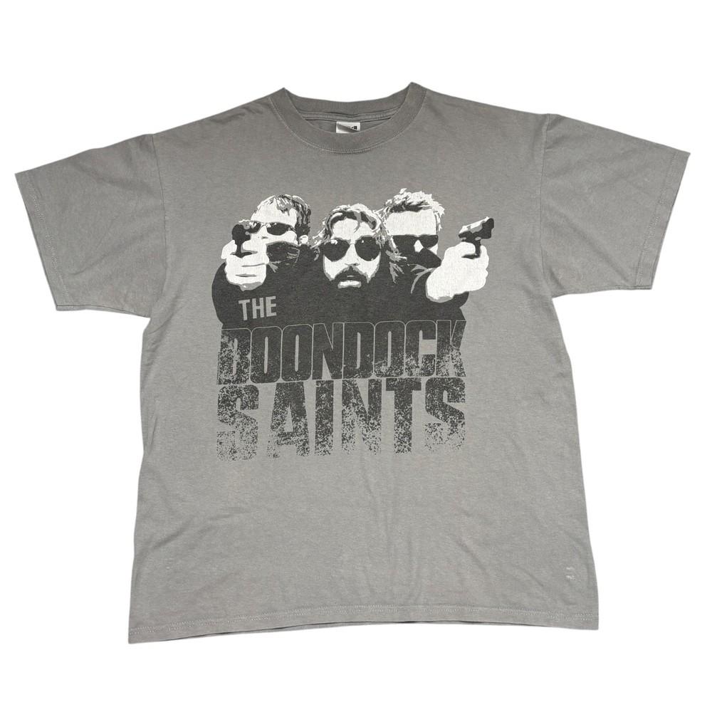 The Boondock Saints Vintage Movie Promo Shirt Large Gray Y2K Film Cinema Merch Unisex T-Shirt
