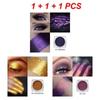 PHOERA Solid Color Shimmer Glitter Eyeshadow Pigment Pearlescent Brightening High Light Powder Lasting Cosmetics 1/3 Piece, 3PCS Set C, 1 Piece