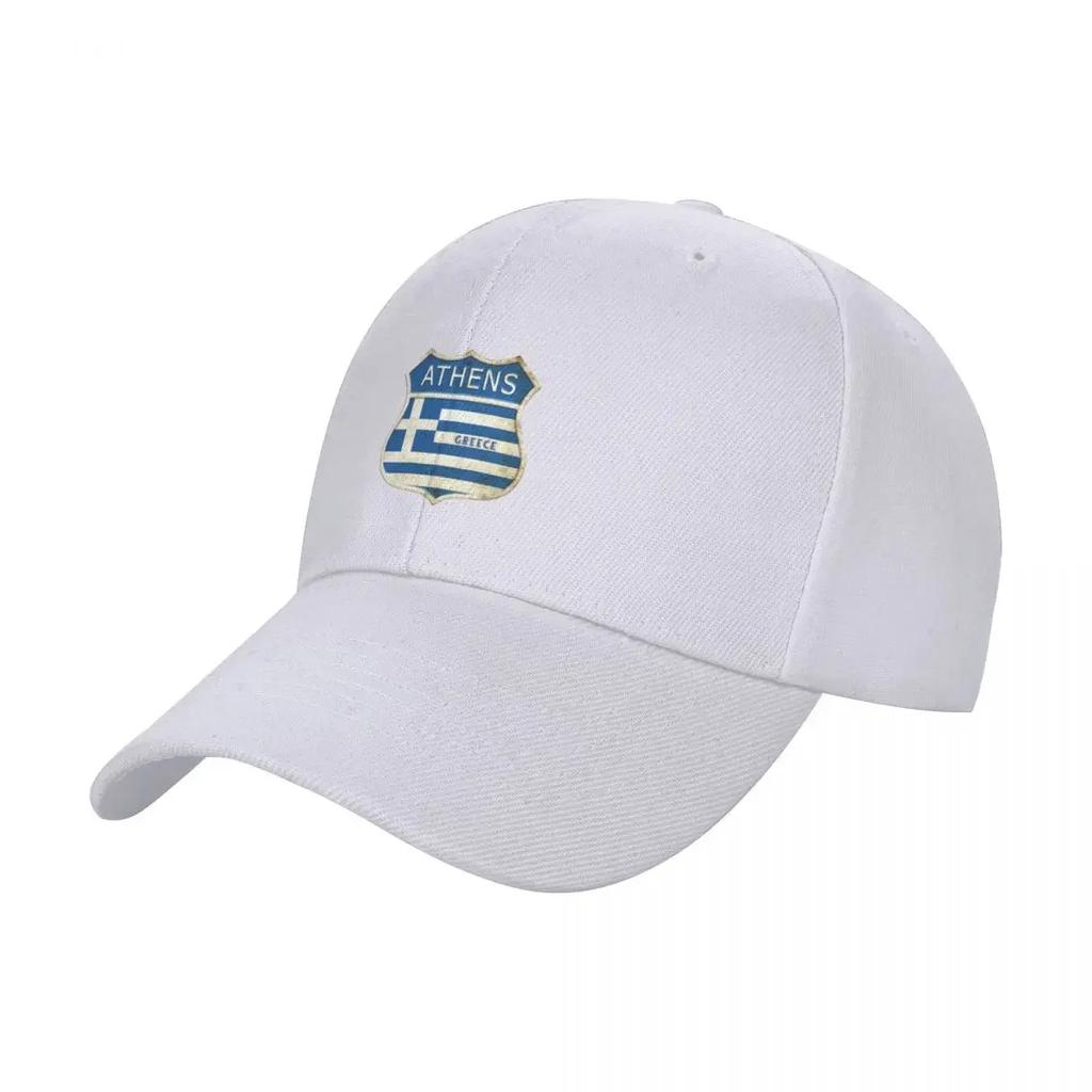 New Athens Greece coat of arms flag design Baseball Cap Rave Streetwear party Hat Women s Unisexs