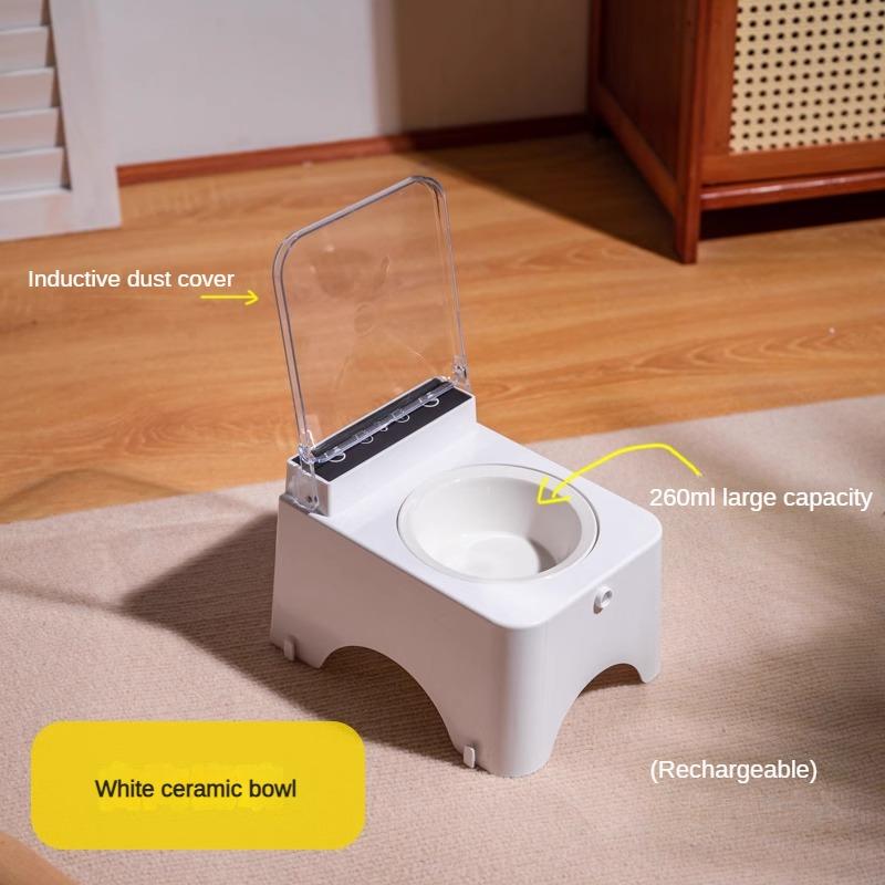 Умная миска для кошек, миска для кормления домашних животных, кормушка для кошек и собак, инфракрасный датчик, автоматическая открытая крышка, умная кормушка, диспенсер для кошачьей еды против мыши
