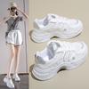 Модные высококачественные женские кроссовки на толстой подошве 2024 года Новые женские повседневные кроссовки на толстой подошве Модные спортивные сетчатые туфли на шнуровке