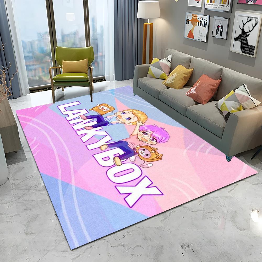 Счастливый Фокси Бокси и Роки Ланкибокс Ковер-ковер для дома, гостиной, спальни, дивана, придверный коврик, декор, детский ковер, нескользящий коврик для пола