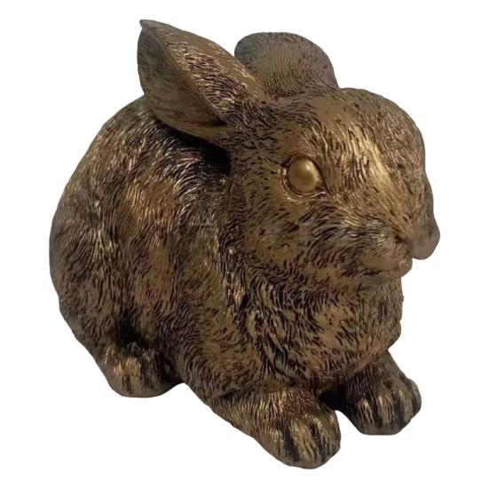 Винтажная фигурка кролика, резьба, статуэтка кролика, скульптура животного, украшение для дома, офиса, книжной полки, рабочего стола, Фэн-шуй