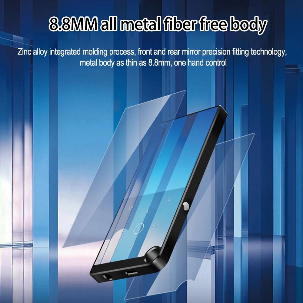 Bluetooth 5.0 Lossless MP3 музыкальный плеер HiFi портативный аудио Walkman с FM/электронной книгой/диктофоном/MP4 видеоплеером 2,4-дюймовый экран