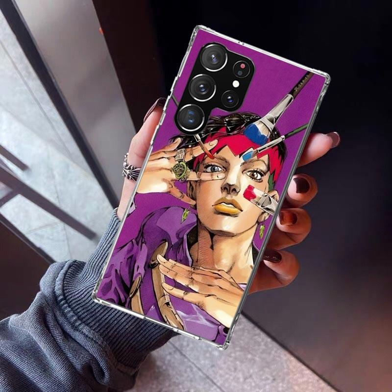 JoJo Adventure Rohan Kishibe Phone Case For Samsung Galaxy S26 S25 Edge S24 S23 Ultra S22 Plus S21 S20 FE Soft TPU Back Cover Fu