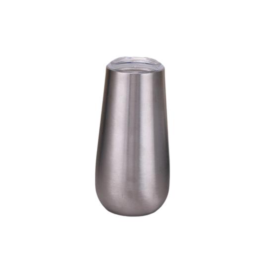 Чашка из яичной скорлупы на 180 мл U-образная термостойкая пивная кружка для вина из нержавеющей стали с брызгозащищенной крышкой Эргономичный портативный дизайн для удобного питья