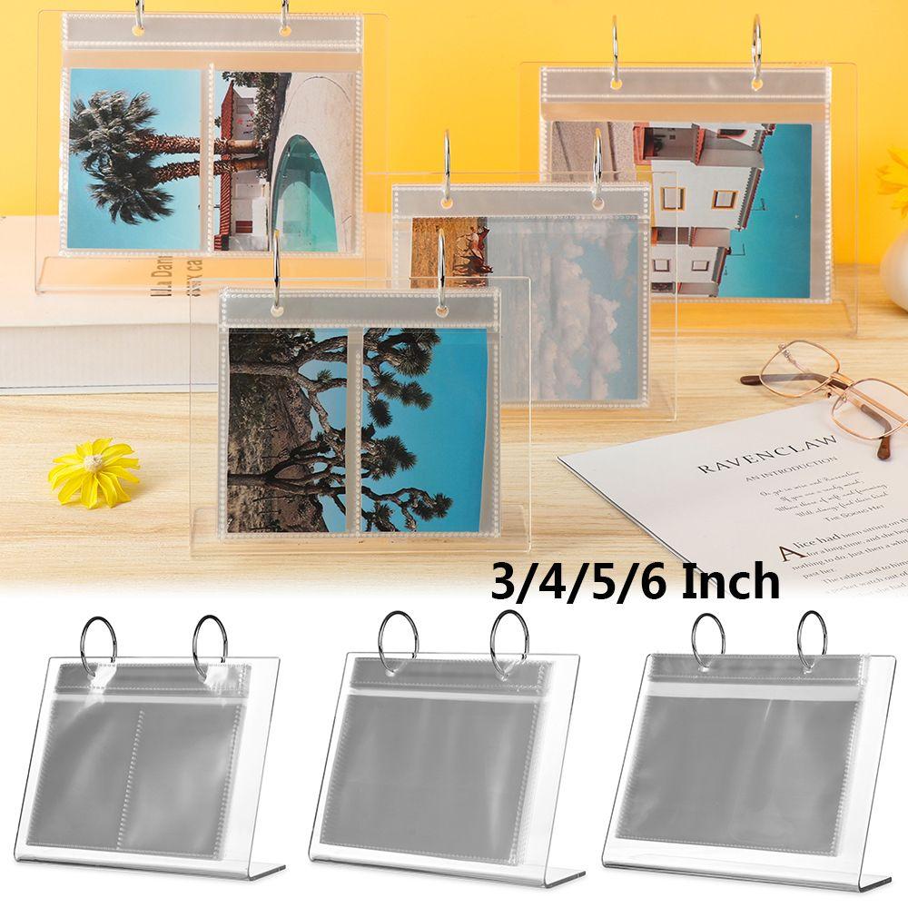 Multi-functional Organizer Storage Card Booklet Acrylic Photo Frame Picture Case Photo Album