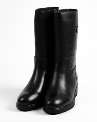 Полусапоги на танкетке Berkonty 308922 35 Черные кожа