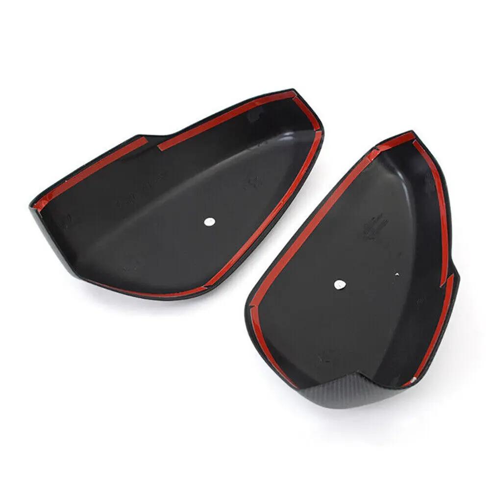 Для Mitsubishi Eclipse Cross 2018-2022 Крышка бокового зеркала заднего вида Накладка на крыло Наружная накладка на дверь заднего вида Отделка Углеродное волокно Серебристый