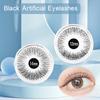 1Box Black Artificial Eyelashes Curly Perfect Fitting Round Box Beauty False Eye Lashes for Women