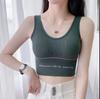 Противоударное спортивное нижнее белье для бега, непромокаемый собранный топ без пятки, высокоинтенсивная сетка, знаменитый фитнес-бюстгальтер для занятий йогой