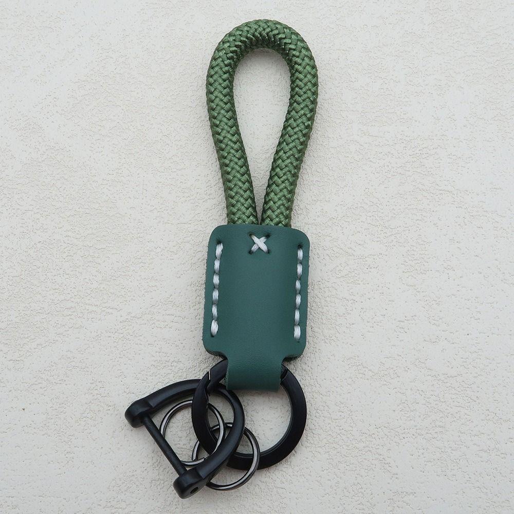 Creative DIY Leather Keychain Handmade Gift Bag Pendant Trendy Car Keychain