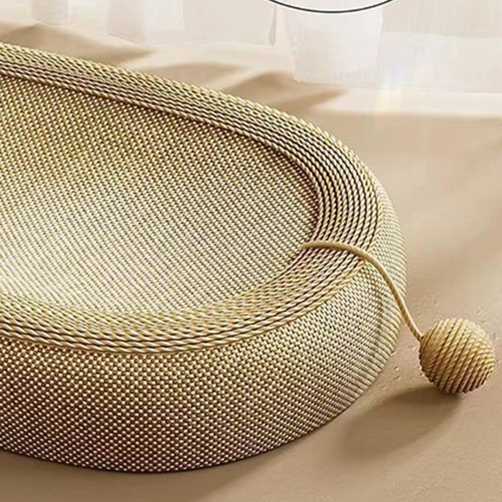 Oval Cat Scratching Bed Wear-resistant Pet Bed Nest Sleeping Mat Cat Paw Board Basin Pet Furniture