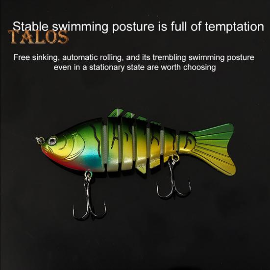 9.5CM/16G Тонущая многосочлененная рыболовная приманка для дальнего заброса, 7-секционная, бионическая жесткая искусственная приманка, аксессуары для рыбалки в пресной и соленой воде