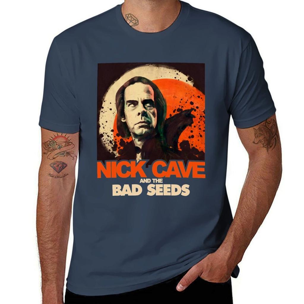 Nick Cave Nicholas Edward Cave TShirt Regular Fit Plain Tee Shirt