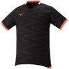 Теннисная одежда Solar Cut Game Shirt Cooling Dynamotion Fit 62JA2031 Black x Neon Flame x White S [Mizuno]