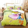 Комплект постельного белья Manga Candy Single Twin Full Queen King Size Bed Set Adult Kids Bedroom Duvet Cover Sets 3D Print Anime Bed Set