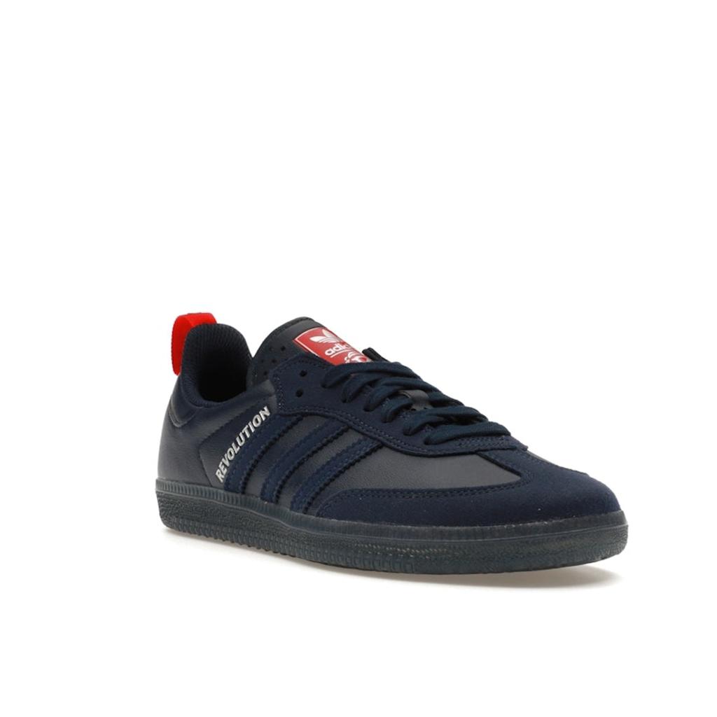Orchard Skateshop x New England Revolution x adidas Samba ADV The Liberty Kit Унисекс Кроссовки Синий Ночь-Индиго Серебристый-Металлик IG7925