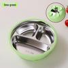 Children's Stainless Steel Suction Plate with Silicone Shell and Compartments