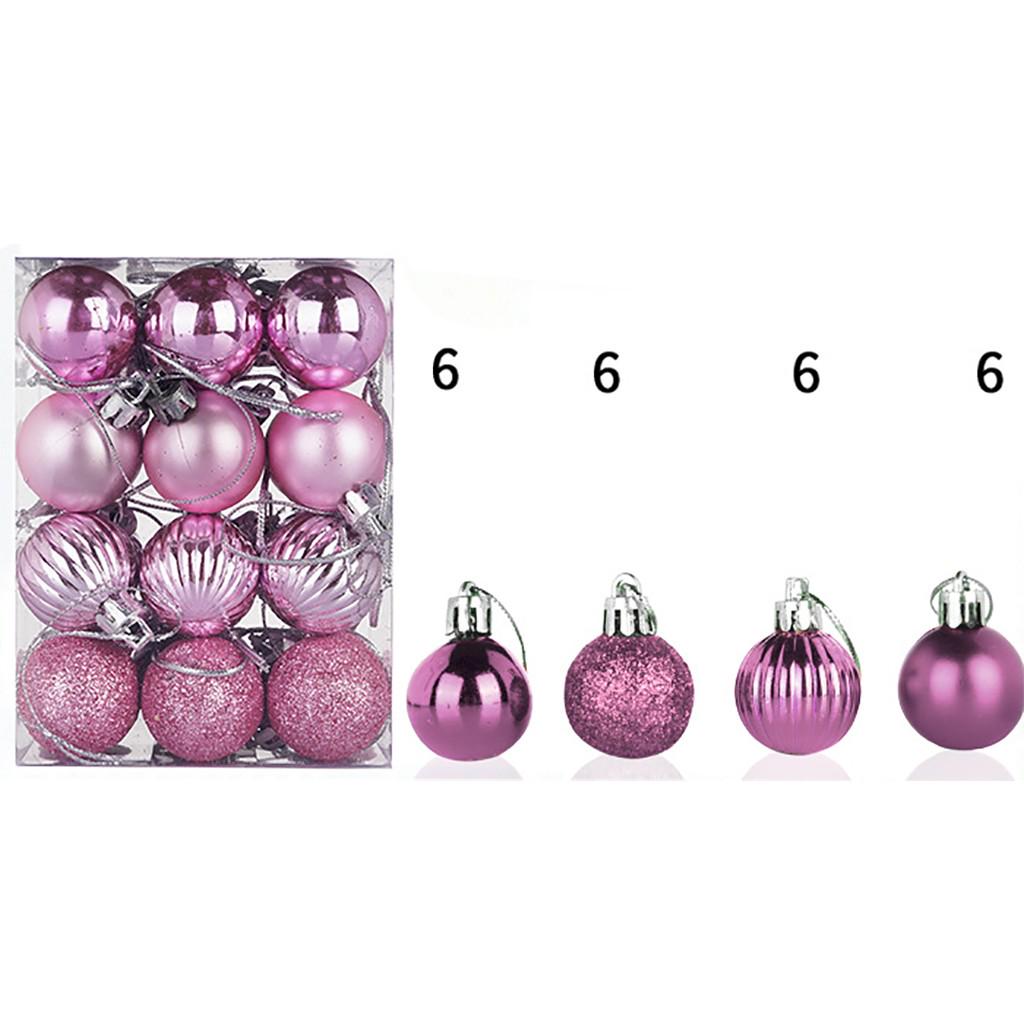 30mm Christmas Xmas Tree Ball Bauble Hanging Home Party Ornament Decor 24PC