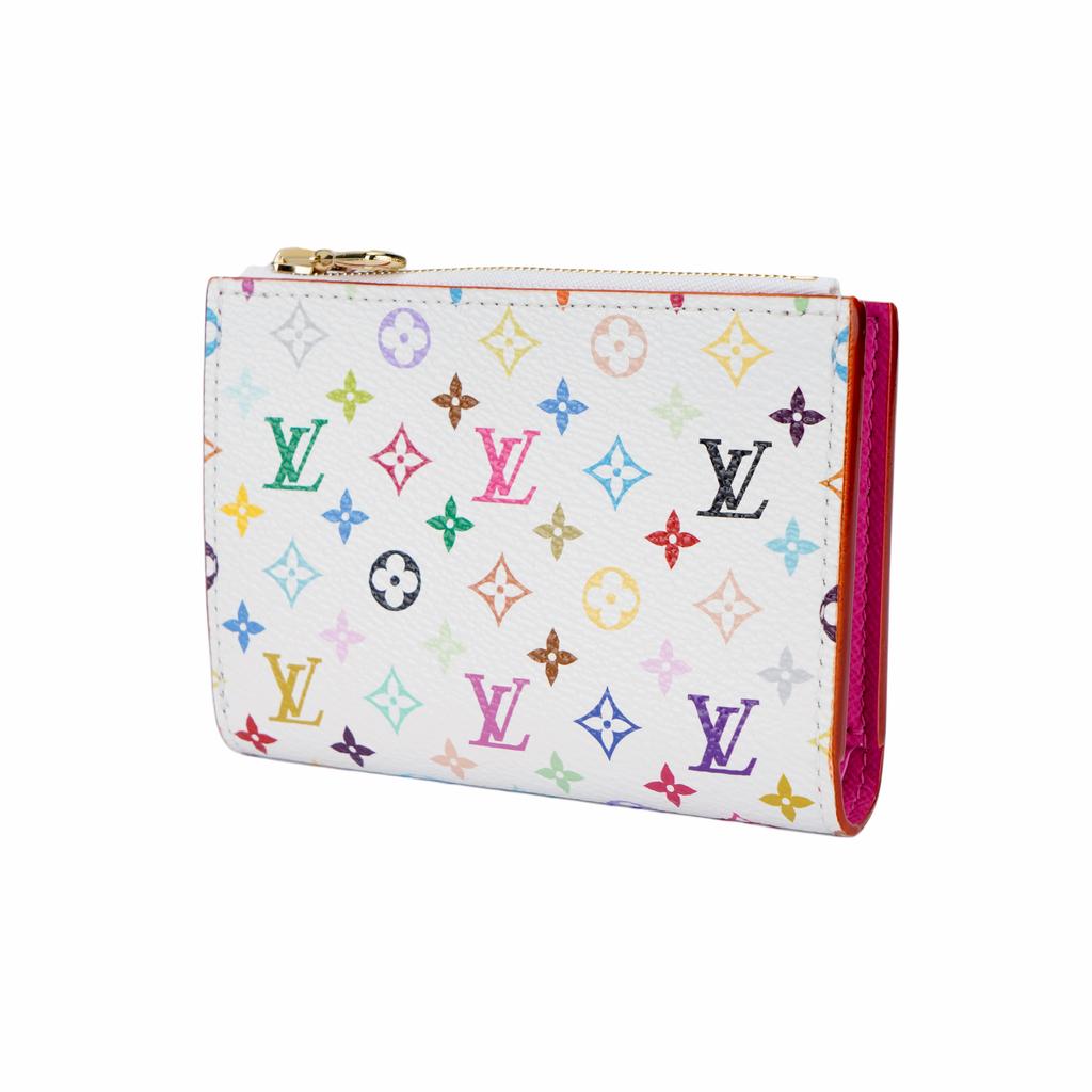 Louis Vuitton x Takashi Murakami Lisa Wallet Multicolor/White Monogram Canvas Women Wallets M27736