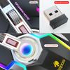 Беспроводная игровая мышь с подсветкой LED Laser USB Optical Gaming перезаряжаемая бесшумная для дома/офиса, игр, ПК, ноутбуков