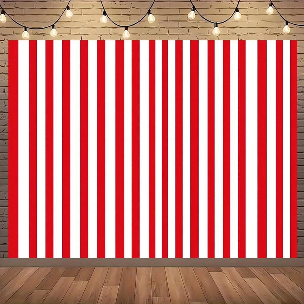 Red and white striped background suitable for birthdays circuses weddings Halloween