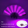 13 inches Led Fans Dj LARP Dance Wedding Stage Performance Bar Props Folding Fan For Women Kung Fu Fan Chinese Flashing Fan