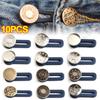 Adjustable Jeans Button Extender Free Sewing Pants Waist Loose Size Metal Buttons Pins Instant Silicone Waistband Extenders
